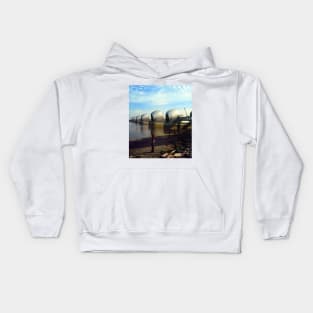 The Thames Barrier, London. Kids Hoodie